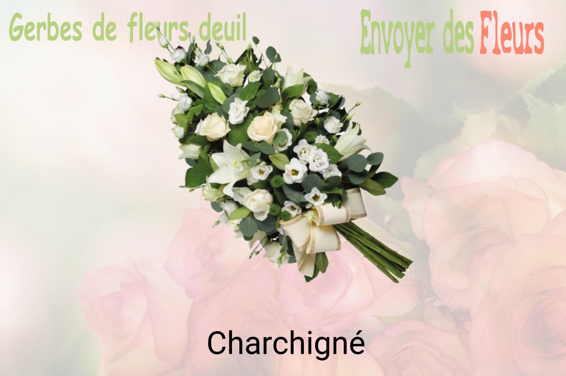 Gerbe de fleurs de deuil livrée à Charchigné